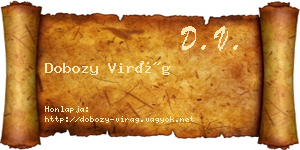 Dobozy Virág névjegykártya